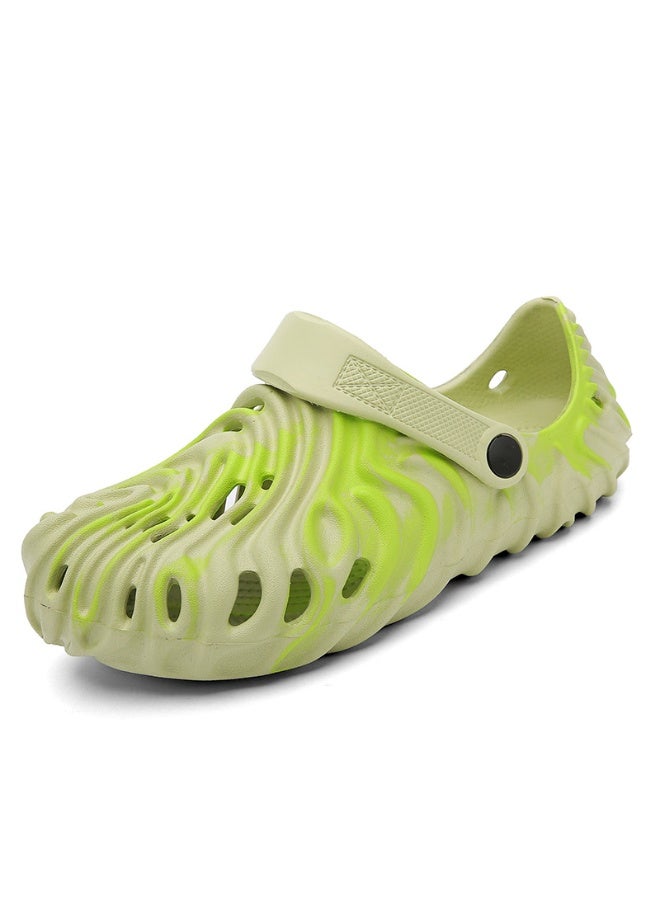 NIBEMINENT Trendy Fingerprint Slippers Thick Bottom Lightweight Beach Shoes Anti-Slip Outdoor Wear Couple Style Casual Sandals  - Image 1