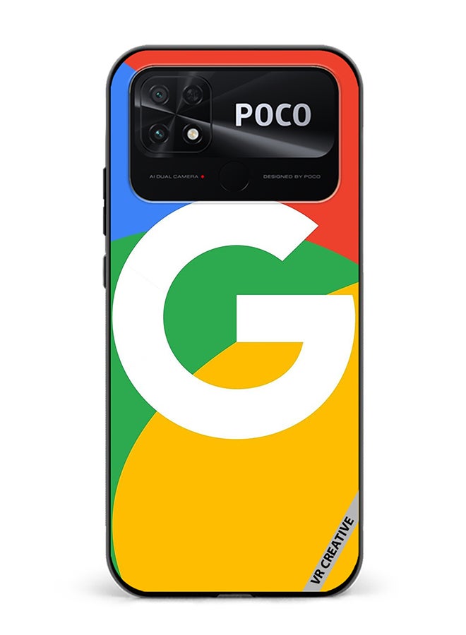 VR CREATIVE Protective Case Cover For Xiaomi Poco C40 Google Logo Design Multicolour - Image 1