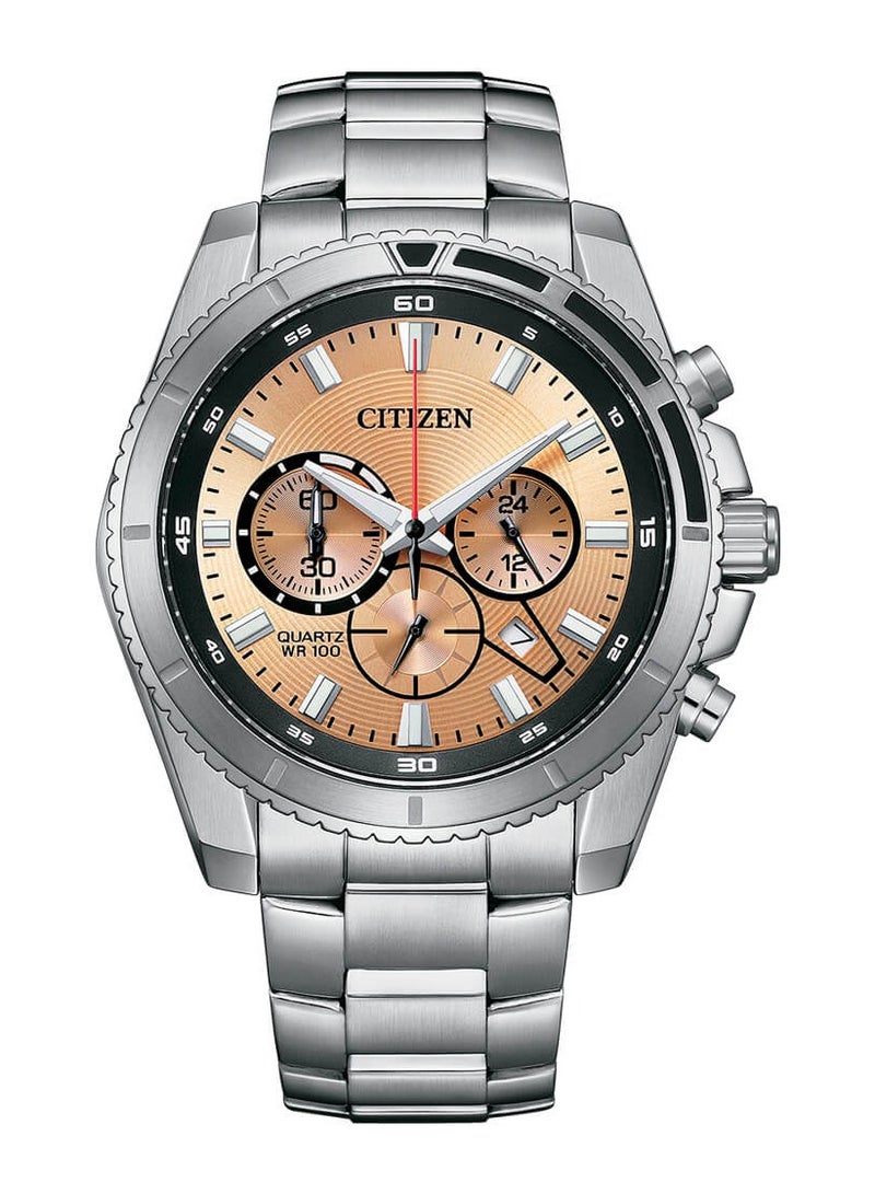 CITIZEN CITIZEN AN8200-50X Men's Dial Stainless Steel Analog Watch 46.4Mm Gold, Gold, 46.4mm, bracelet - Image 1