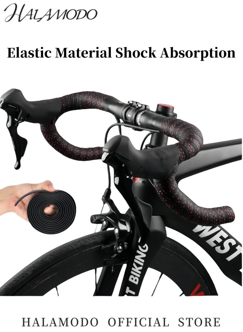 HALAMODO 2PCS Bike Handlebar Tape Anti-slip Strap Professional Road Bicycle Bar Tapes Cycling Handle Wraps Bicycle Handlebar Grips Cover - Image 3