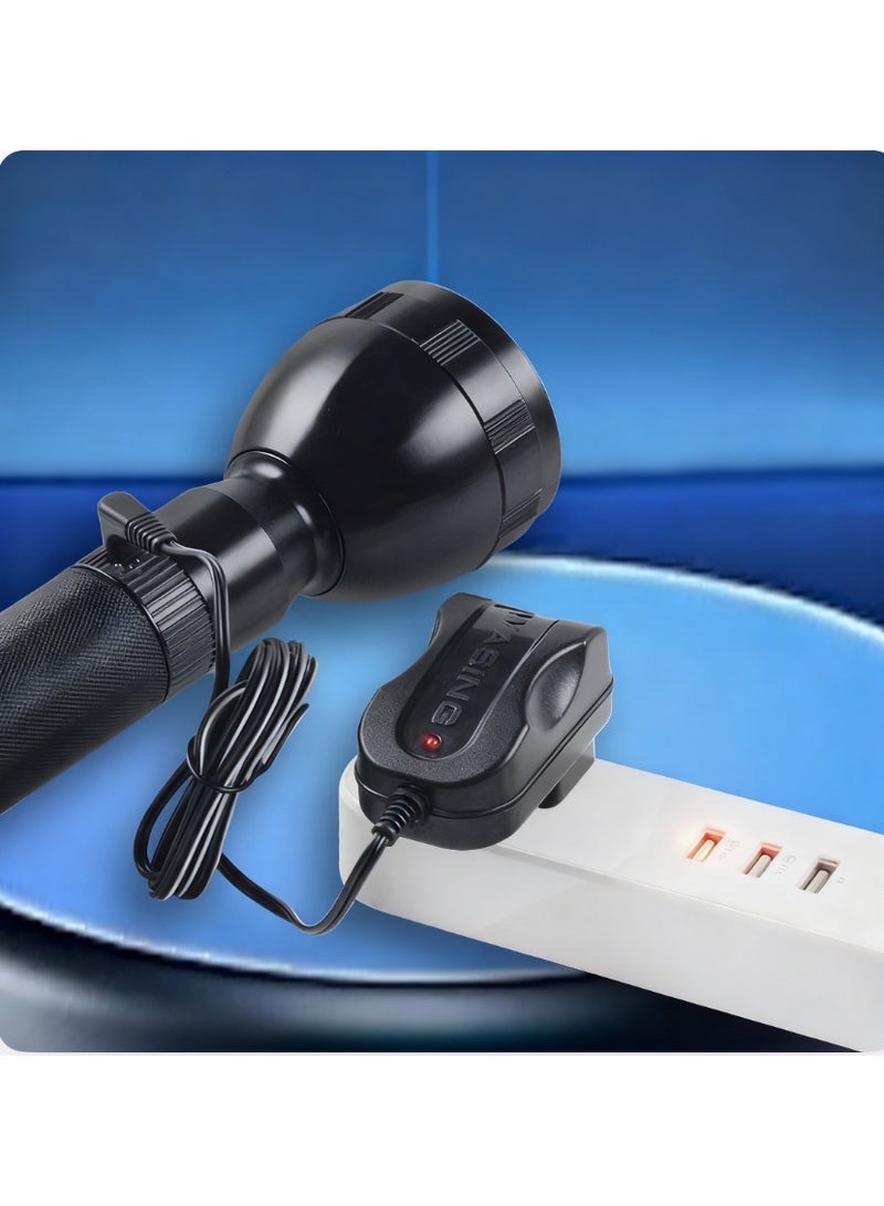 LED ضوء قوي مصباح يدوي قابل للشحن ، سوبر مشرق ، طويل المدى ، في الهواء الطلق المنزل القوات الخاصة ضوء مقاوم للماء - Image 2