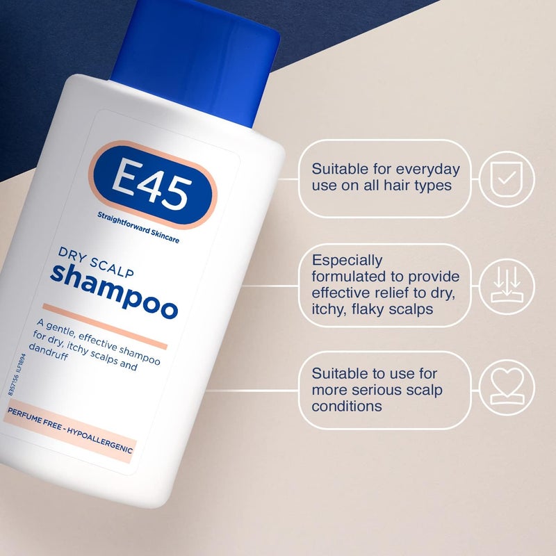 E45 Dry Scalp Shampoo 200ml - Gentle Formula for Itchy Scalps and Dandruff - Image 5