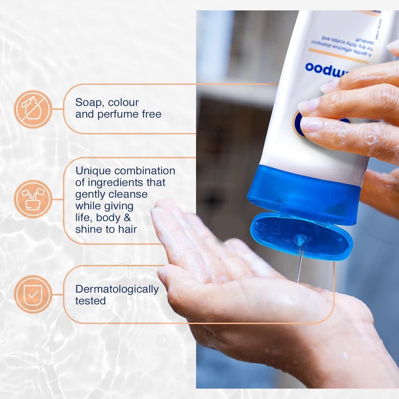 E45 Dry Scalp Shampoo 200ml - Gentle Formula for Itchy Scalps and Dandruff - Image 3