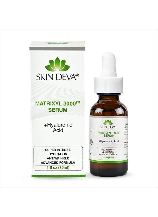 SKIN DEVA - 1 fl oz Matrixyl 3000 with Hyaluronic Acid Serum Peptides Serum For Face Hydration with Hyaluronic Acid Stimulates Collagen Repair Mechanisms Lightweight Anti Aging Moisturizer - Image 1