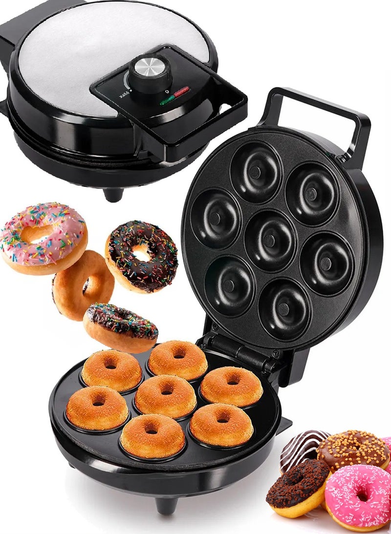 LC Electric Donut Maker Non-Stick Double Sided Heating Makes 7 Donuts 1200W - Image 1