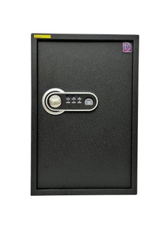 LG Well Designed textured-Black Fingerprint Safe Box , Kalon and Password - With 2 adjustable shelves -  Secure Storage with Biometric Access H60*W40*D35 CM