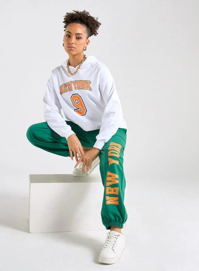 Splash FAV Printed Long Sleeves Hoodie and Joggers Set
