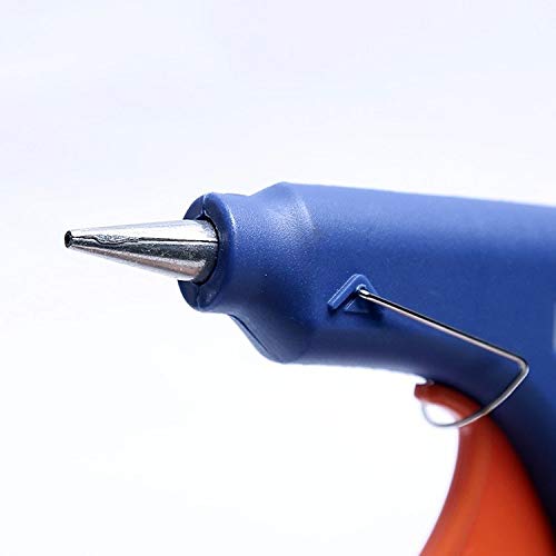 Fadman FADMAN NEW BLUE MINI 20W 20 WATT HOT MELT GLUE GUN ON OFF SWITCH INDICATOR WITH 10 ADHESIVE TRANSPARENT HOT GLUE STICKS  - Image 3