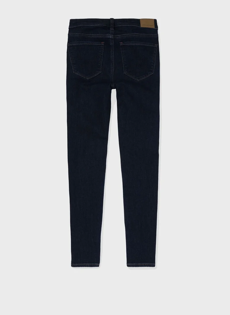 امريكان ايجل High Waist Distressed Jeggings