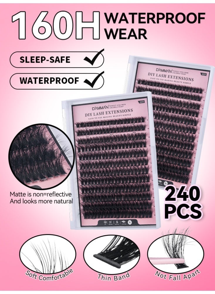 D'AMMA'N DIY Segment Cluster Lashes Hot Melt Soft Volume Mix - Image 1