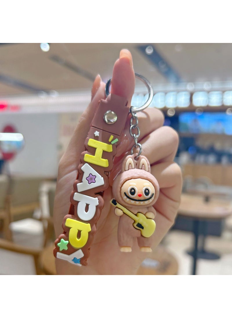 Labubu Cartoon Sheep Silicone Keychain Accessory Brown-guitar lab cloth - pzsku/Z282A47BC8CFB2A8F317CZ/45/_/1730314552/730576d2-5998-4480-8f7e-68504366b28c