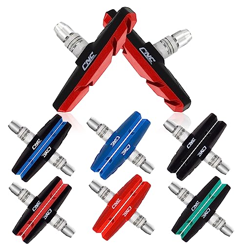 Chooee Bike V-Brake Pads, Bicycle 70mm Brake Blocks Set, 2 Pairs Universal Brake Shoes, Red - Image 5