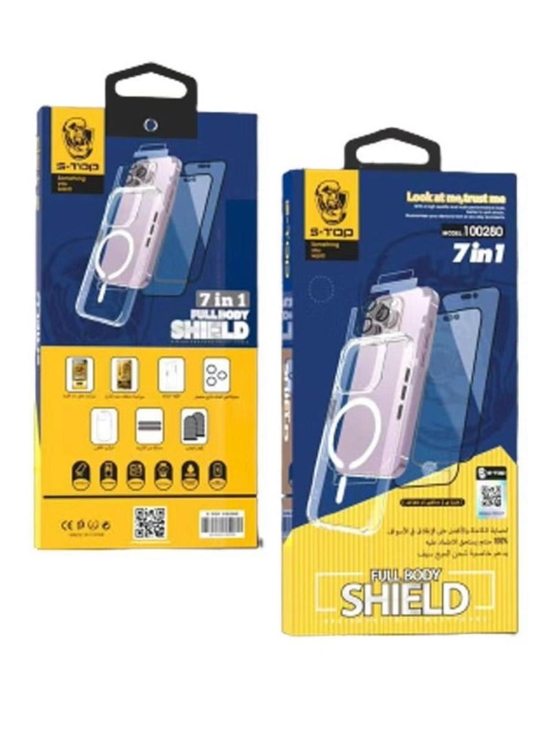 S-TOP Integrated protection package for iPhone 15 Pro max (7 in 1) - Image 4