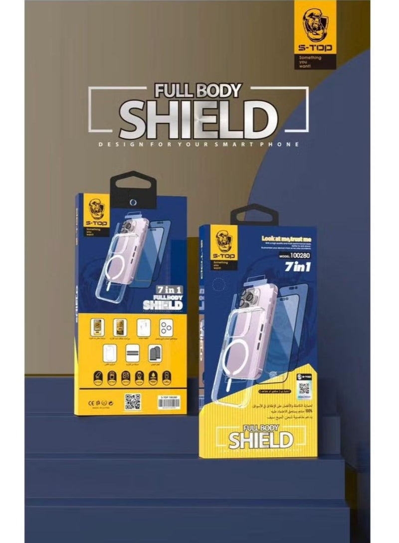 S-TOP Integrated protection package for iPhone 15 Pro max (7 in 1) - Image 3