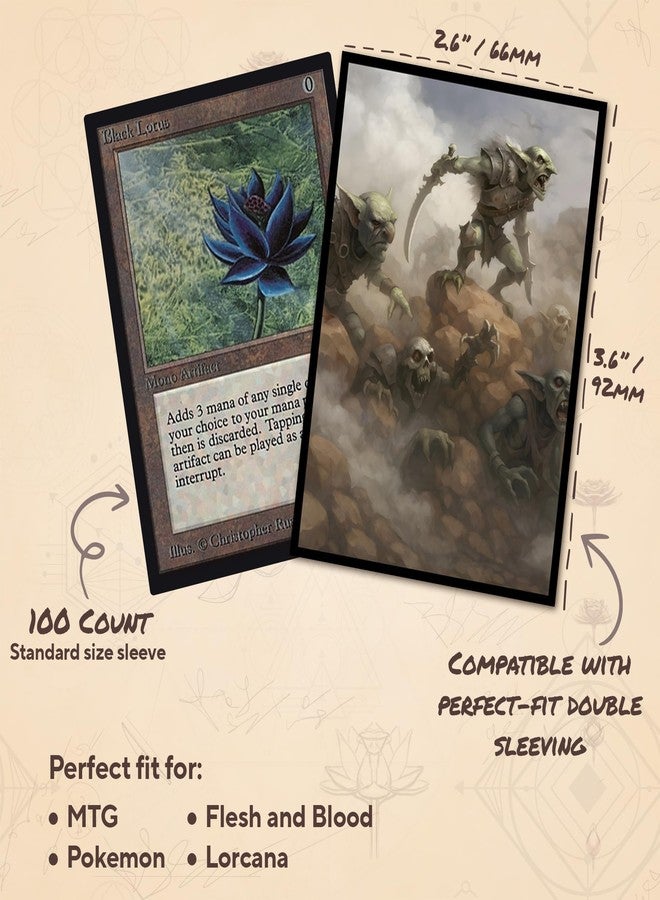 Paramint Goblin Undead Uprising MTG Card Sleeves (Smooth) - 104 Count Standard Size TCG Sleeves - Compatible with Magic The Gathering, Lorcana - Double Sleeving - Original Art Design - Image 3