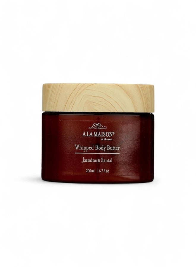 A LA MAISON Whipped Body Butter – Shea Butter Moisturizer with Argan, Avocado & Jojoba Oils – Ultra-Rich Body Cream for Dry Skin – 6.7 oz – Amber Collection (Jasmine & Santal - Image 1