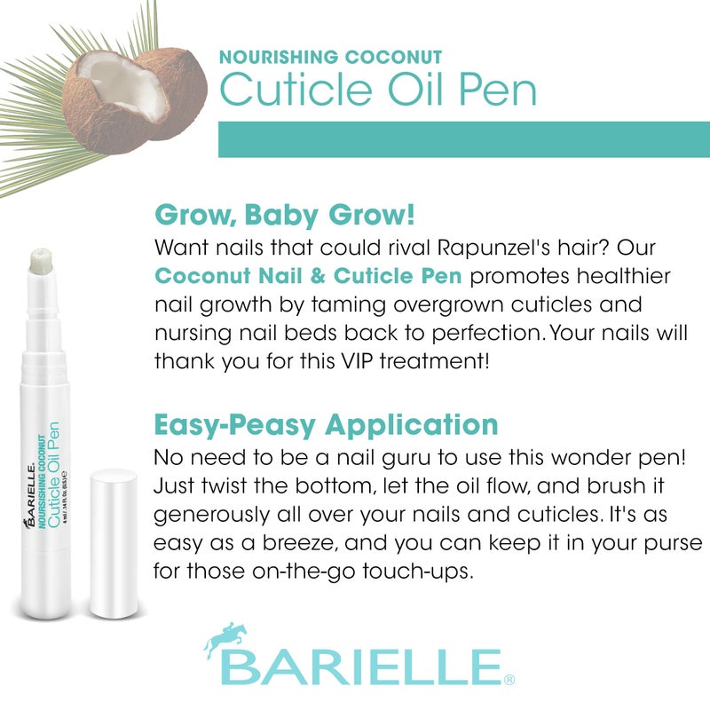 BARIELLE Nourishing Coconut Cuticle Oil Pen .14 oz. - Image 3