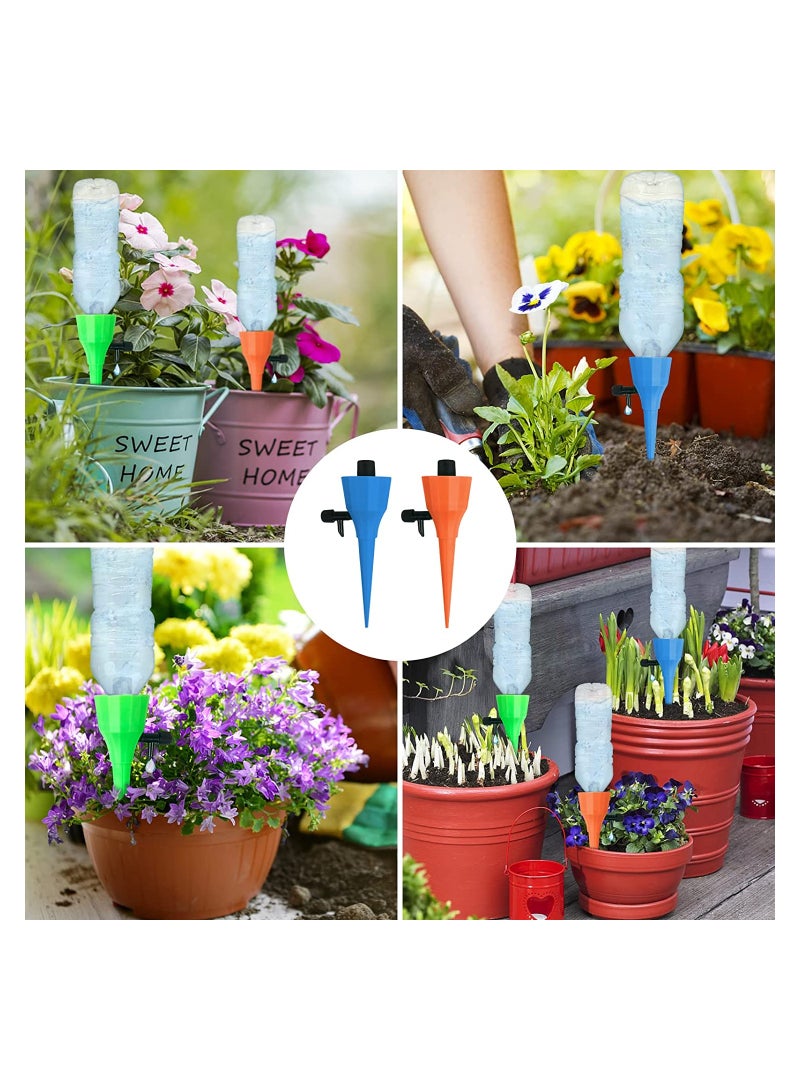 SYOSI Plant Watering Devices Self Spikes Automatic Waterer Water Control System with Slow Release Valve Switch Drip Irrigation for Home and Vacation 6 Pcs - Image 2