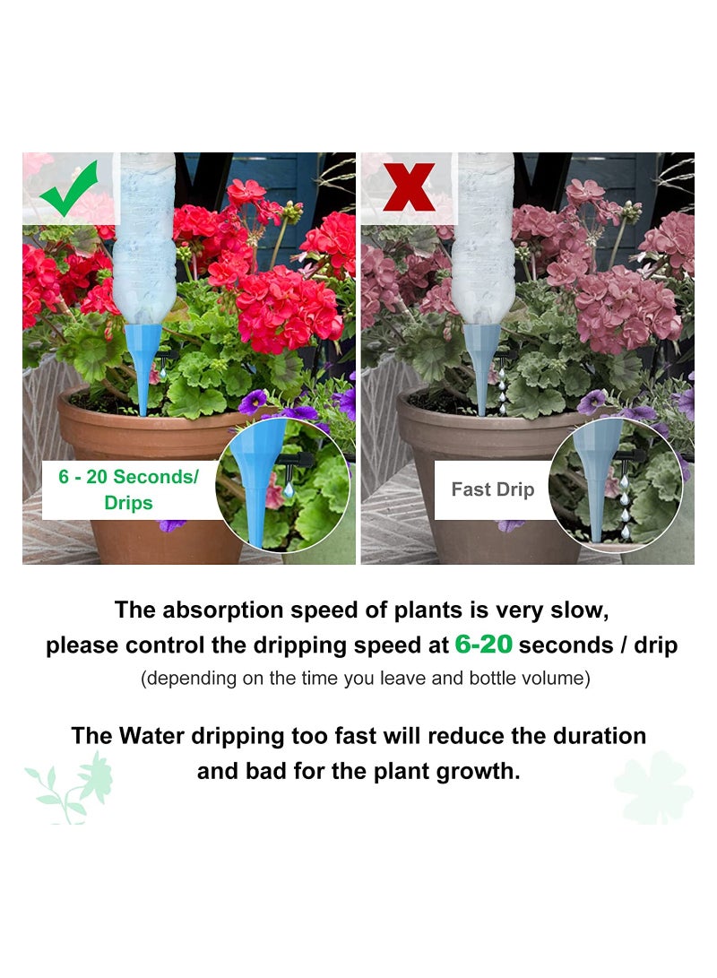 SYOSI Plant Watering Devices Self Spikes Automatic Waterer Water Control System with Slow Release Valve Switch Drip Irrigation for Home and Vacation 6 Pcs - Image 4