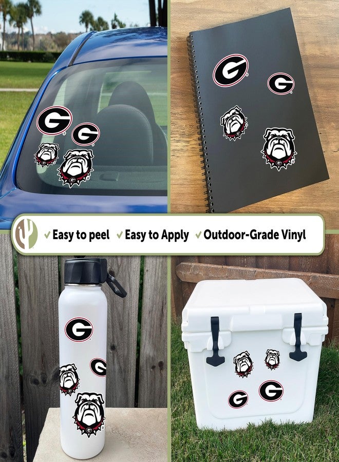 Desert Cactus University of Georgia Sticker Bulldogs UGA Dawgs Vinyl Decals Laptop Water Bottle Car Scrapbook Sheet T1 (Type 1-1) - Image 2