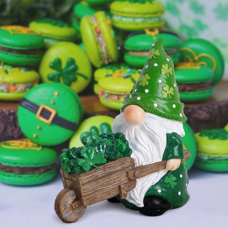 Hodao St Patrick's Gnomes Decoration Beard Elf for Home Table Ornament Decor Dwarf Figurines for St. Patrick's Gifts Green Irish Handmade Gnome Decorations Gift - Image 5