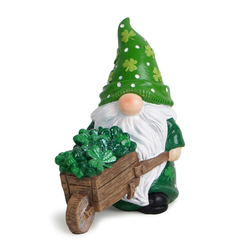 Hodao St Patrick's Gnomes Decoration Beard Elf for Home Table Ornament Decor Dwarf Figurines for St. Patrick's Gifts Green Irish Handmade Gnome Decorations Gift - Image 2