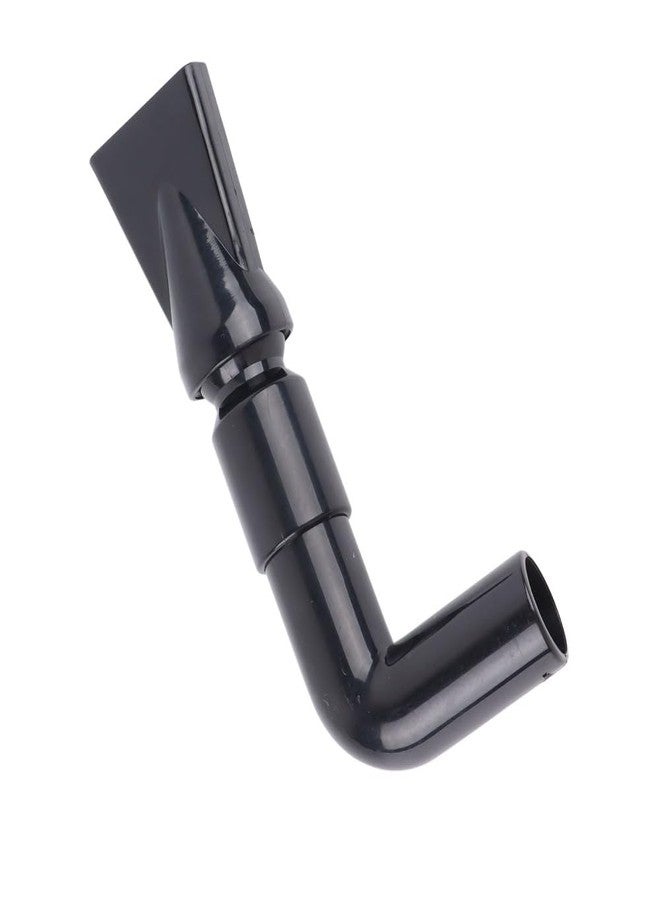 Chiffonade Black Plastic Aquarium Water Outlet Rotatable Elbow Pipe Fitting Fish Tank Nozzle Duckbill Sprinkler Aquarium Canister Filter(M) - Image 3