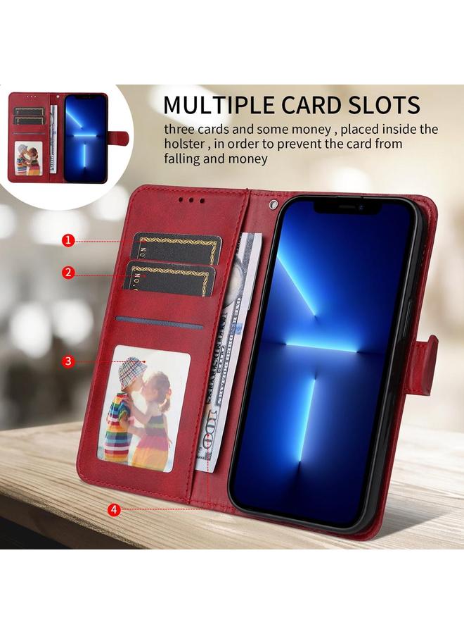 S-TOP Case For Redmi Note 14 4G 163.25mm Global Classic Calf Texture Flip Leather Phone Case - Image 3