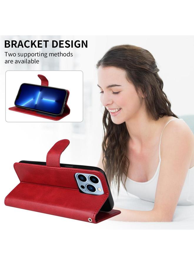 S-TOP Case For Redmi Note 14 4G 163.25mm Global Classic Calf Texture Flip Leather Phone Case - Image 4