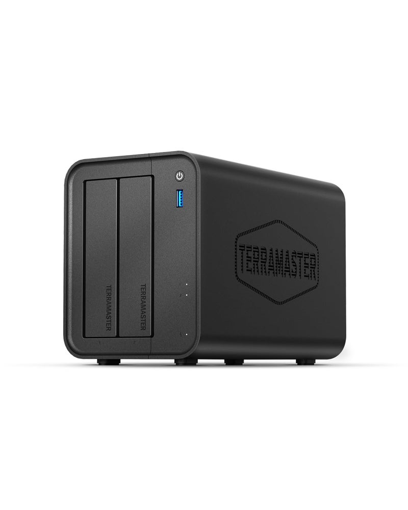 TERRAMASTER F2-425 2-Bay NAS Storage - Intel x86 Quad-Core CPU, 4GB RAM, 2.5GbE LAN, Network Attached Storage Multimedia Server for Home Users (Diskless) - Image 1