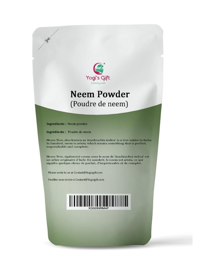 YOGI'S GIFT – Celebrating health NEEM Powder 8 oz | Wild Crafted | Detoxifier | Support Skin Health & Hair Growth | 100% Pure Neem Leaf Powder | Azadirachta Indica by Yogi's Gift  - Image 2
