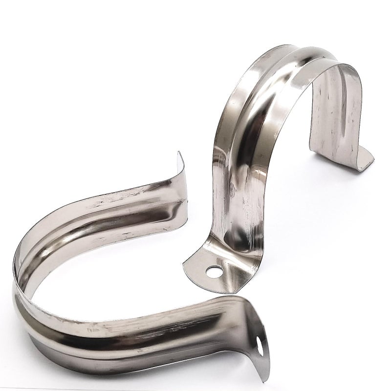 Nge 2.5inch Rigid Pipe Strap Clamp-Two Hole Strap-U Bracket Tube Clip-Stainless Steel Heavy Duty Pipe Fasten Holder-Secures Conduit,10Pcs(76mm) - Image 1