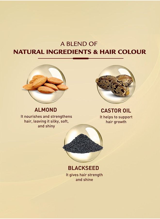 Vatika Naturals - Vatika Naturals Coloring Kit - Light Brown With Almond Oil | 100% Grey Coverage | Permanent Hair Dye With Quick Applicator - 180 ml - Image 1