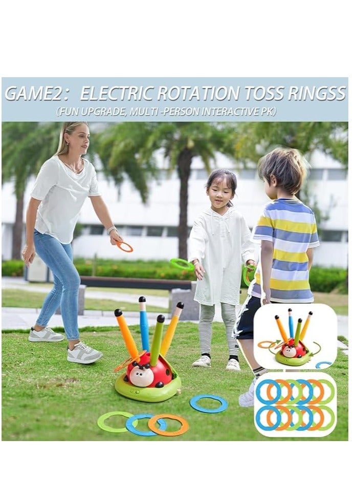 Rocket Launcher with Musical Jump and Toss Ring Game 3 in 1  ToyFun Indoor & Outdoor Toy for Kids, Boys & Girls | Perfect for Birthday Gifts, Sports, and Summer Fun!  - Image 3