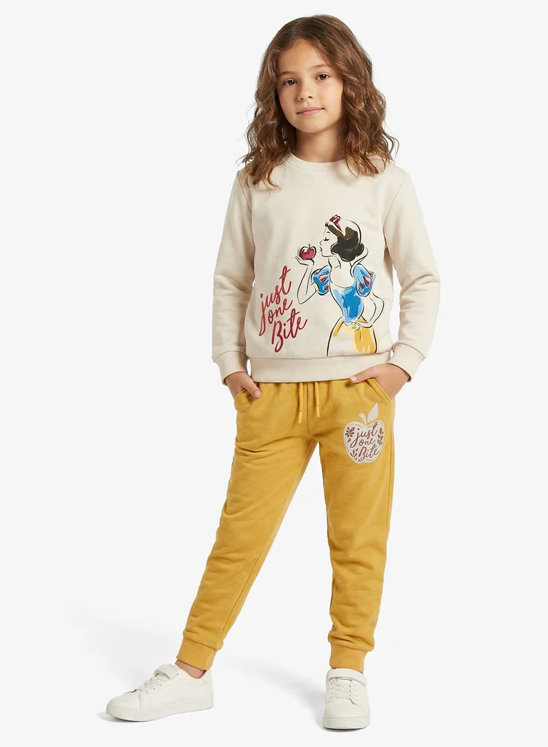 ديزني طقم سويت شيرت وبنطلون رياضي للأطفال لقمة واحدة