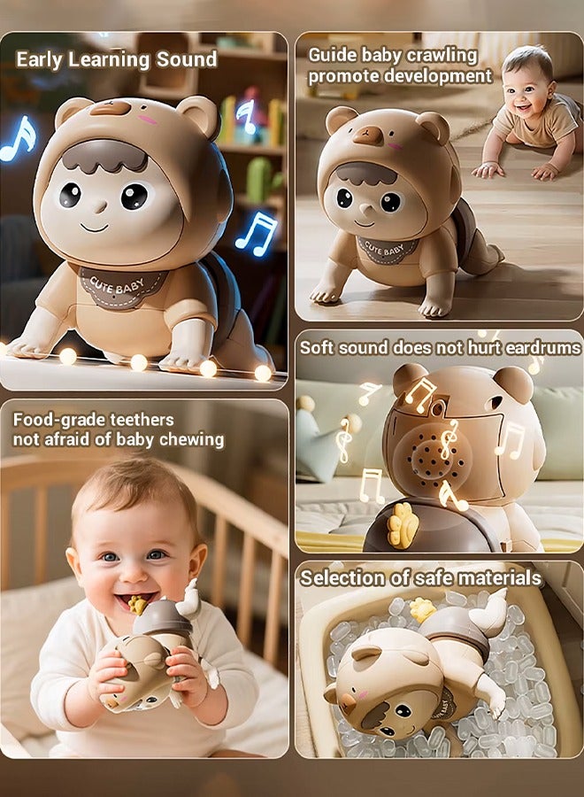 Crawling Baby Toy, Electric Crawling Musical Toy, Essential Early Educational Baby Toy, Sensory Development Toy, Infant Tummy Time Toy, Toddler Musical Toys, Interactive Baby Toy, Fun Crawling Doll for Baby's Crawling, Head Lifting and Speak - Image 4