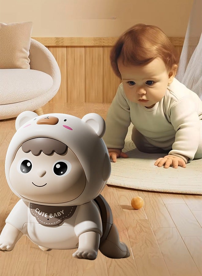 Crawling Baby Toy, Electric Crawling Musical Toy, Essential Early Educational Baby Toy, Sensory Development Toy, Infant Tummy Time Toy, Toddler Musical Toys, Interactive Baby Toy, Fun Crawling Doll for Baby's Crawling, Head Lifting and Speak - Image 3