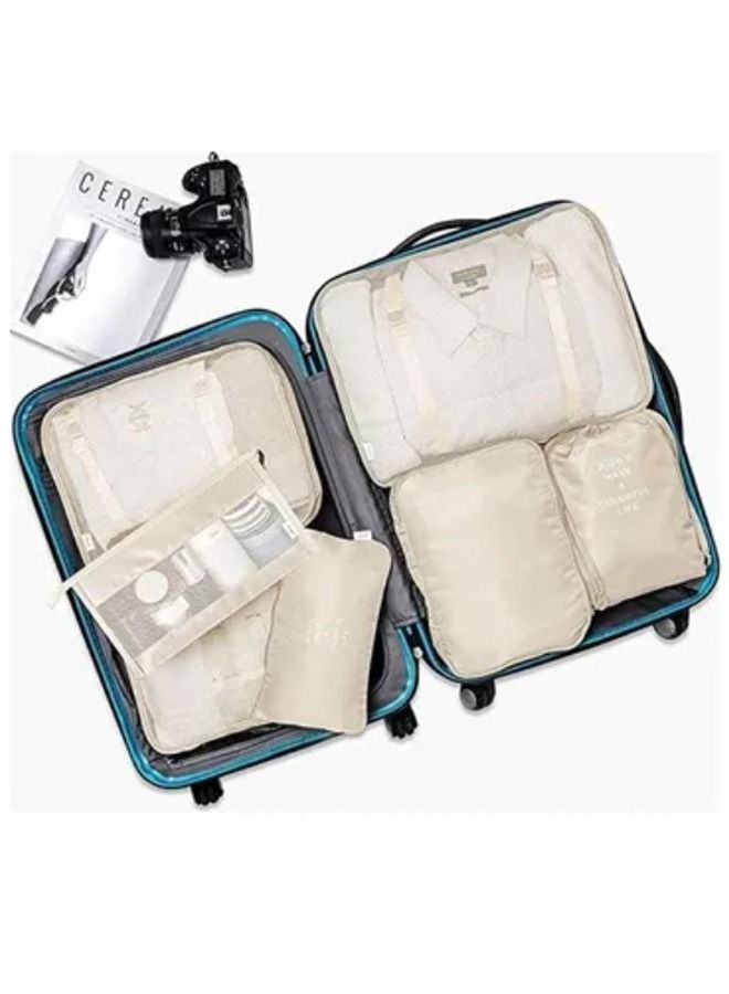 7-Piece Waterproof Travel Organizer Luggage Set