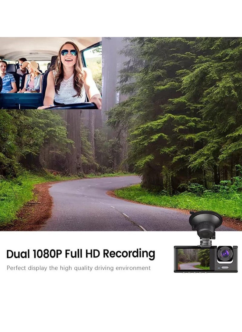 Generic 4-Channel Car Dash Camera: 130° Wide Angle, 1296x1080P Front, Inside, and Rear Cameras  - Image 3