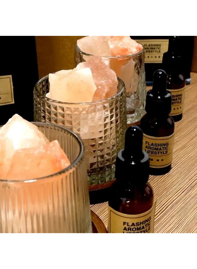 ARABIQO Himalayan Salt Crystal Diffuser Gift Set with Fragrance Oil | Natural Healing Crystal Aroma Stone Diffuser & Bedside Lamp | Relaxing Bedroom Lamp & Home Decor Gift - Image 2