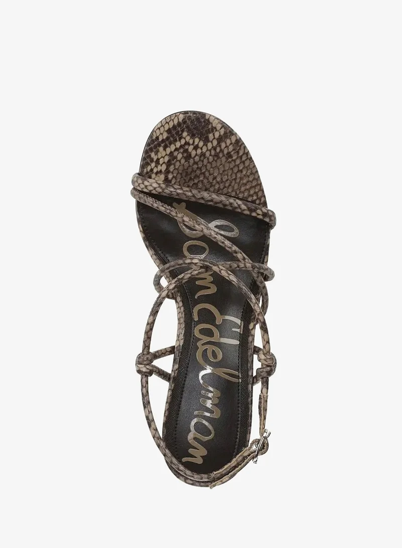 Sam Edelman BROWN Riana Strappy Heel Sandal for Women | Best Price UAE