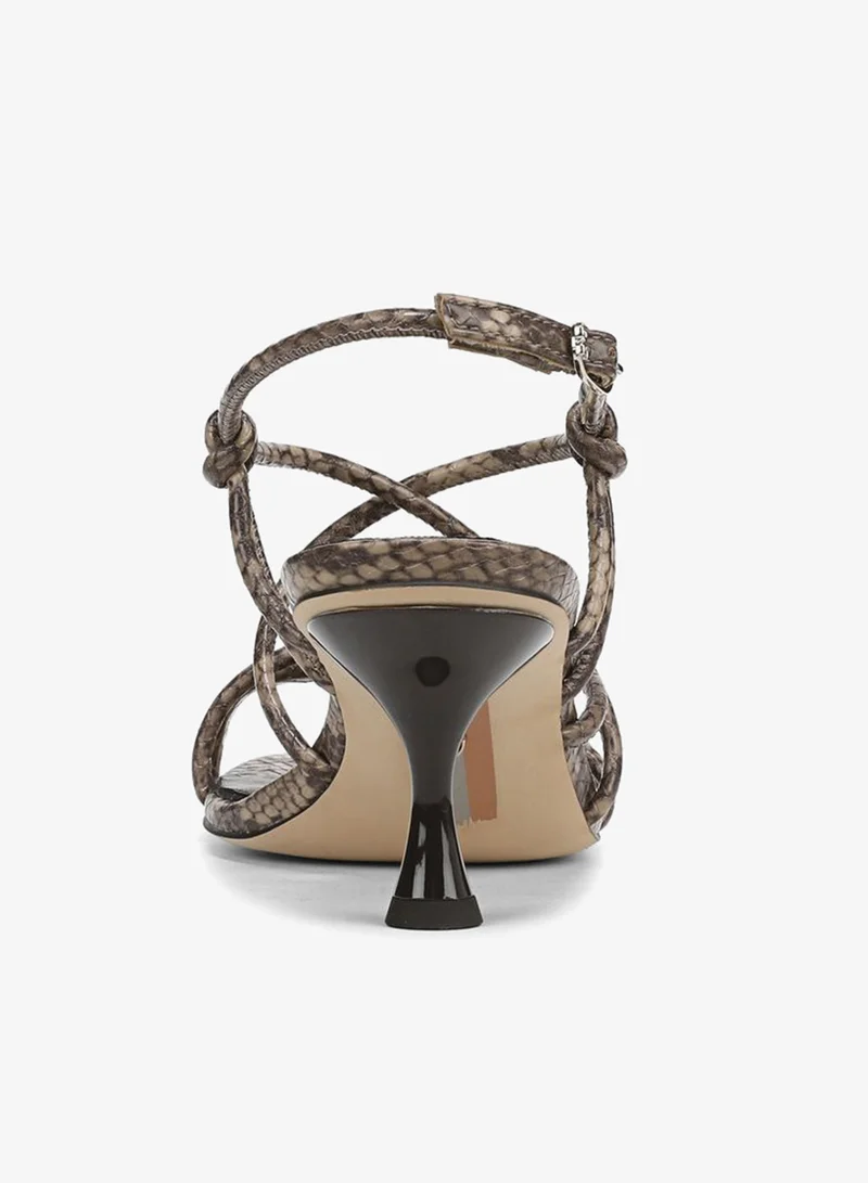 Sam Edelman BROWN Riana Strappy Heel Sandal for Women | Best Price UAE
