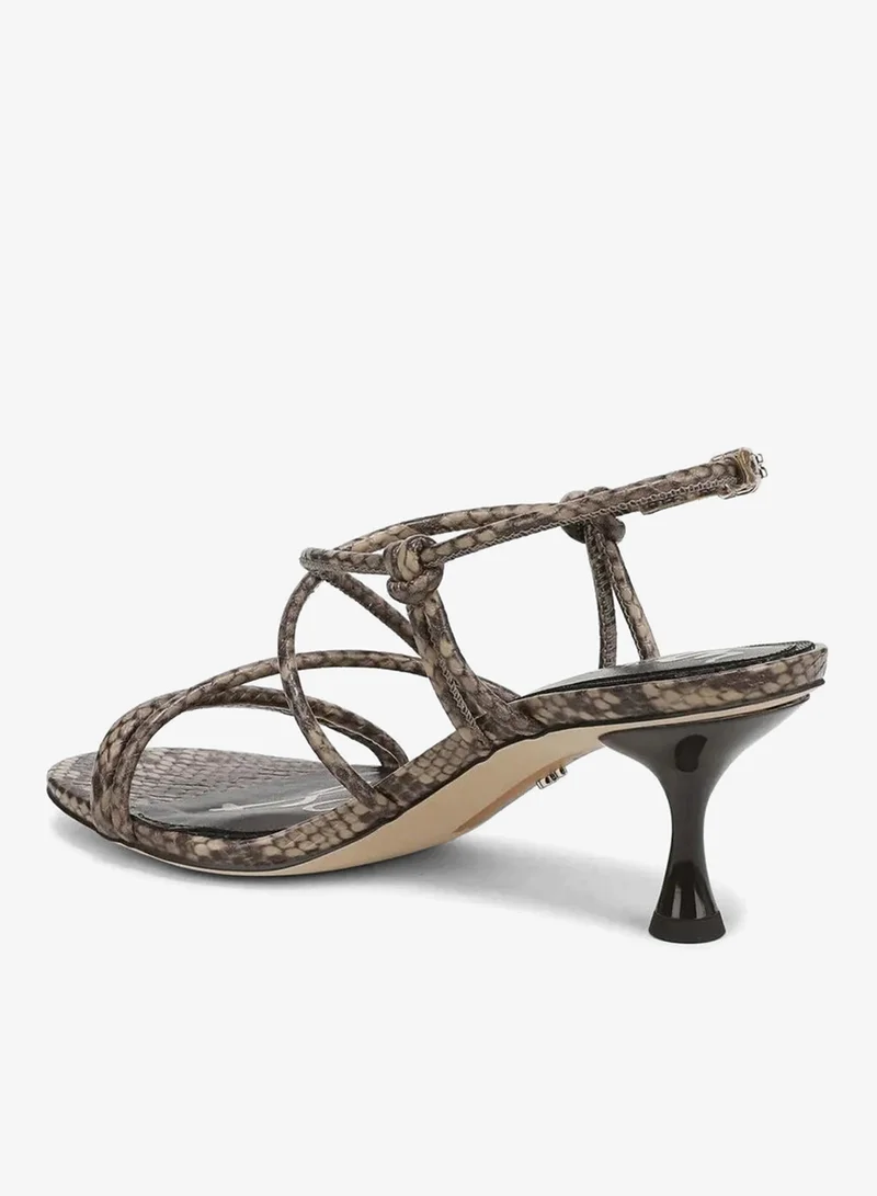 Sam Edelman BROWN Riana Strappy Heel Sandal for Women | Best Price UAE
