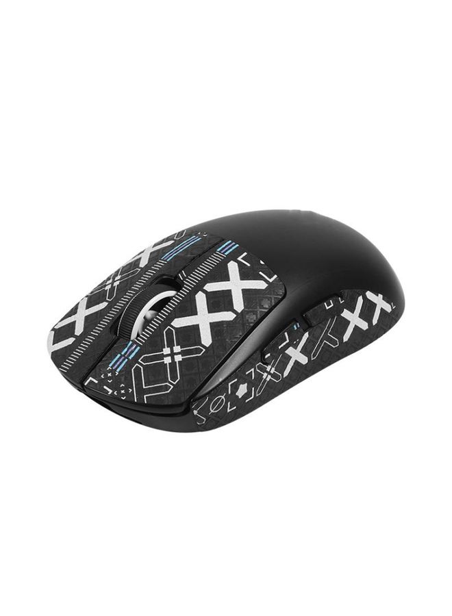 BURAQ For Logitech GPW 2-Generation Mouse Anti-Slip Stickers Absorb Sweat Paste, Color: Black Print Half Surround - Image 1