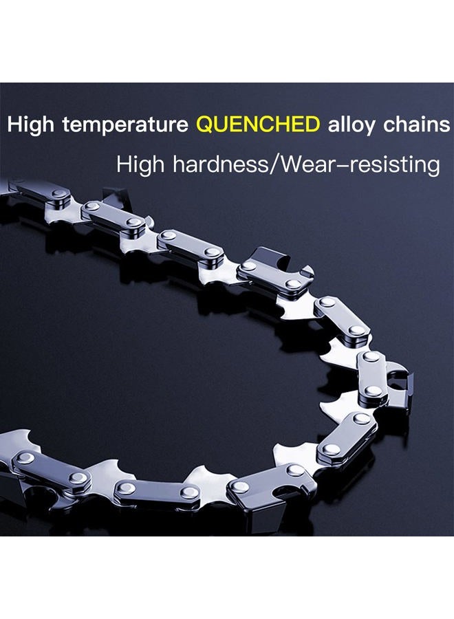 Fifchall [2 Pieces] 6 Inch Mini Chainsaw Chain, 6 Inch Replacement Chains for Cordless Electric Portable Mini Chainsaw, Guide Saw Chain for All 6-inch Mini Chainsaws for Wood Branch Cutting - Image 2