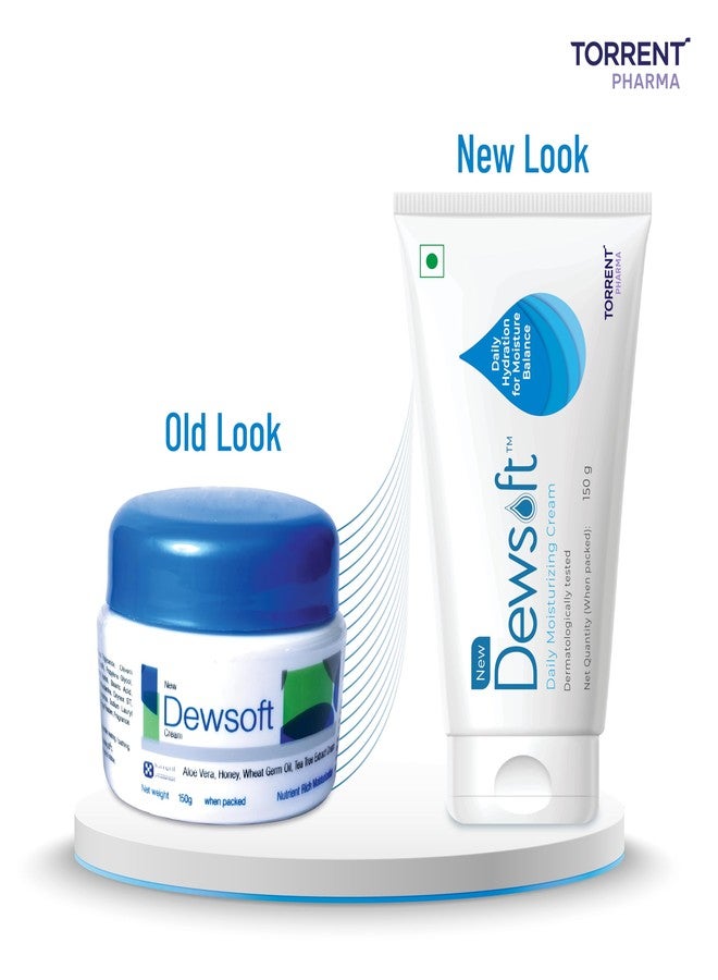 Torrent Dewsoft Moisturising Cream 150g with Coconut & Aloe for Daily Hydration - By Torrent Pharma - Image 3