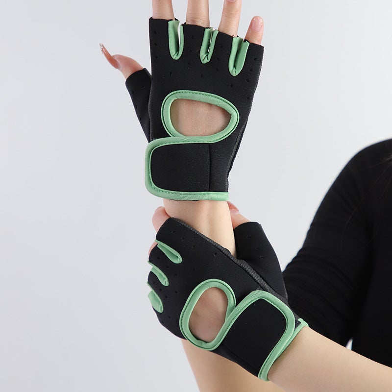 Generic Breathable Gym Gloves for Sports Training Purple  - Image 5