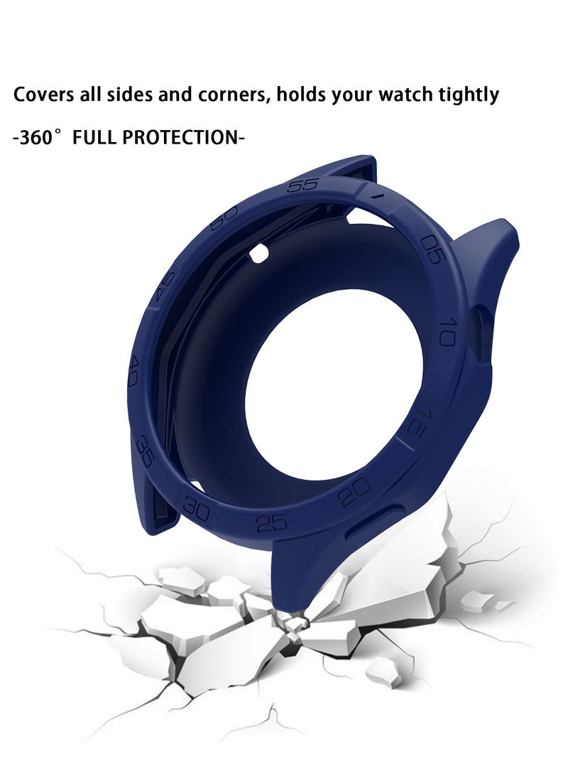 X-level 1 Pieces Watch Case for Huawei Watch GT4 46mm With Soft TPU Protective Anti-Scratch Silicone Protector Soft Flexible TPU Thin Lightweight Bumper Cover for Huawei Watch GT4 (46 mm) Blue  - Image 3