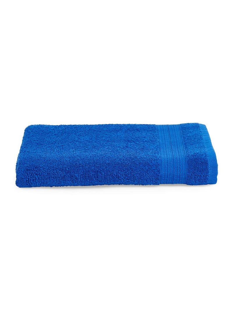 Spaces 100 Cotton Bath Towel Ladies Ultra Absorbency Easy Care Light Weight 400 GSM Blue Cotton Towels for Bath - Image 3