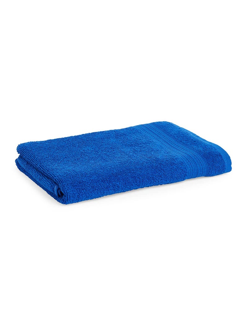 Spaces 100 Cotton Bath Towel Ladies Ultra Absorbency Easy Care Light Weight 400 GSM Blue Cotton Towels for Bath - Image 2